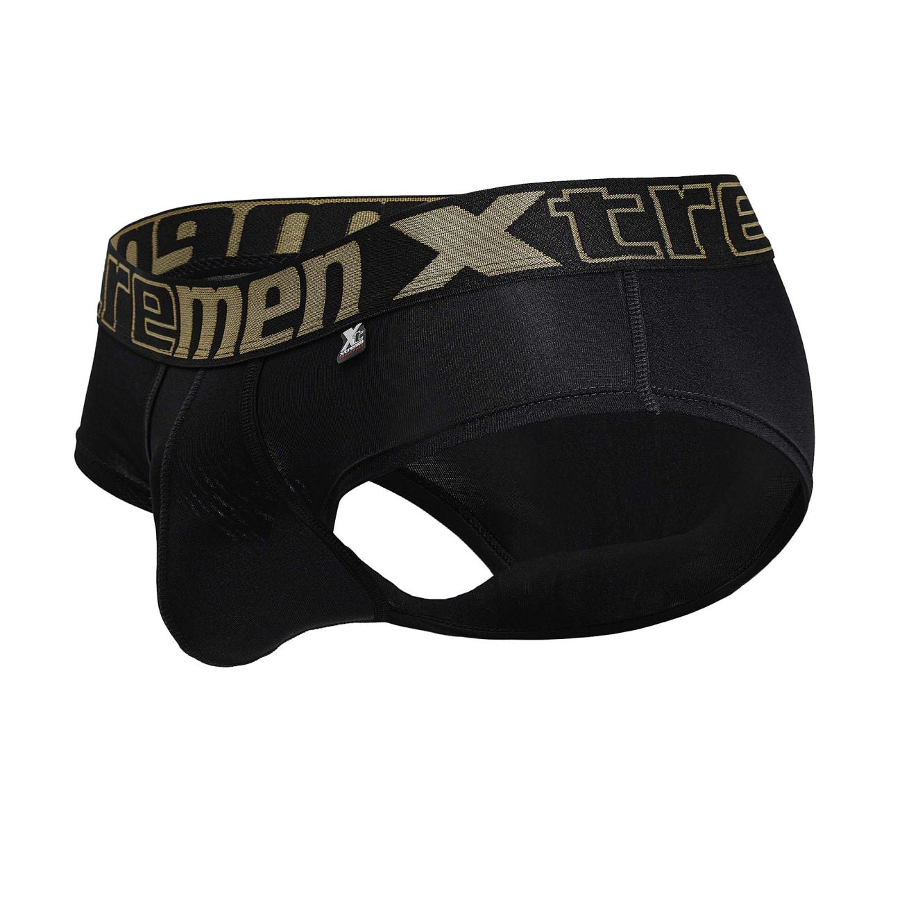 Black Xtremen microfiber brief from CITYBOYZ★USA featuring a sleek, comfortable fit and smooth fabric.