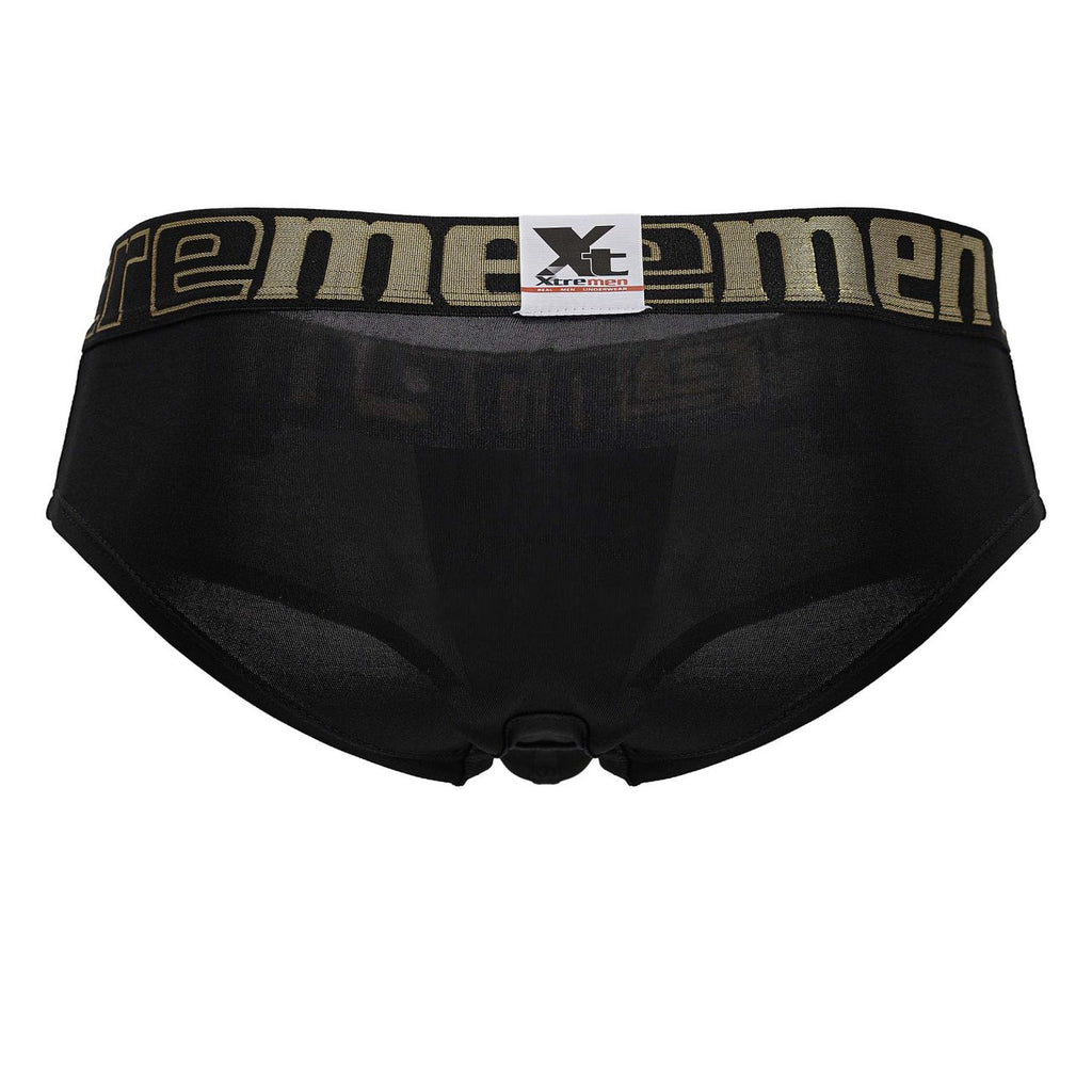 Black Xtremen microfiber brief by CITYBOYZ★USA, showcasing a sleek, comfortable men's underwear design with smooth fabric.