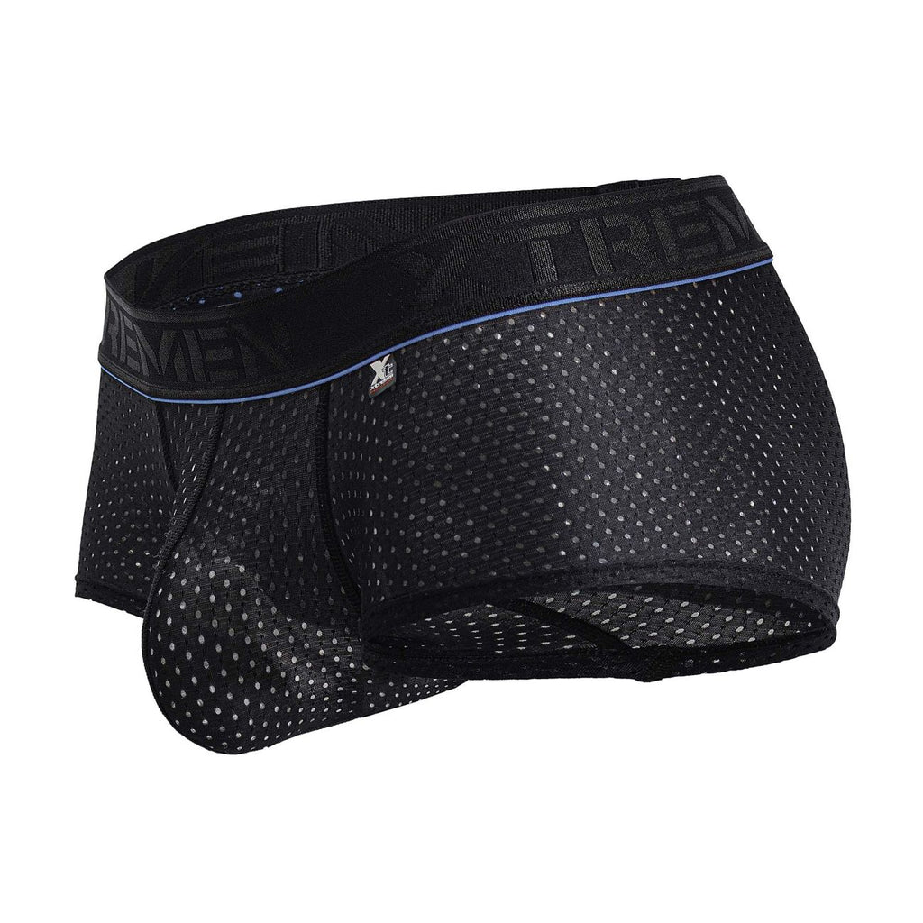 Black Xtremen microfiber trunk by CITYBOYZ★USA, featuring sleek fabric and comfortable fit, designed for everyday wear.