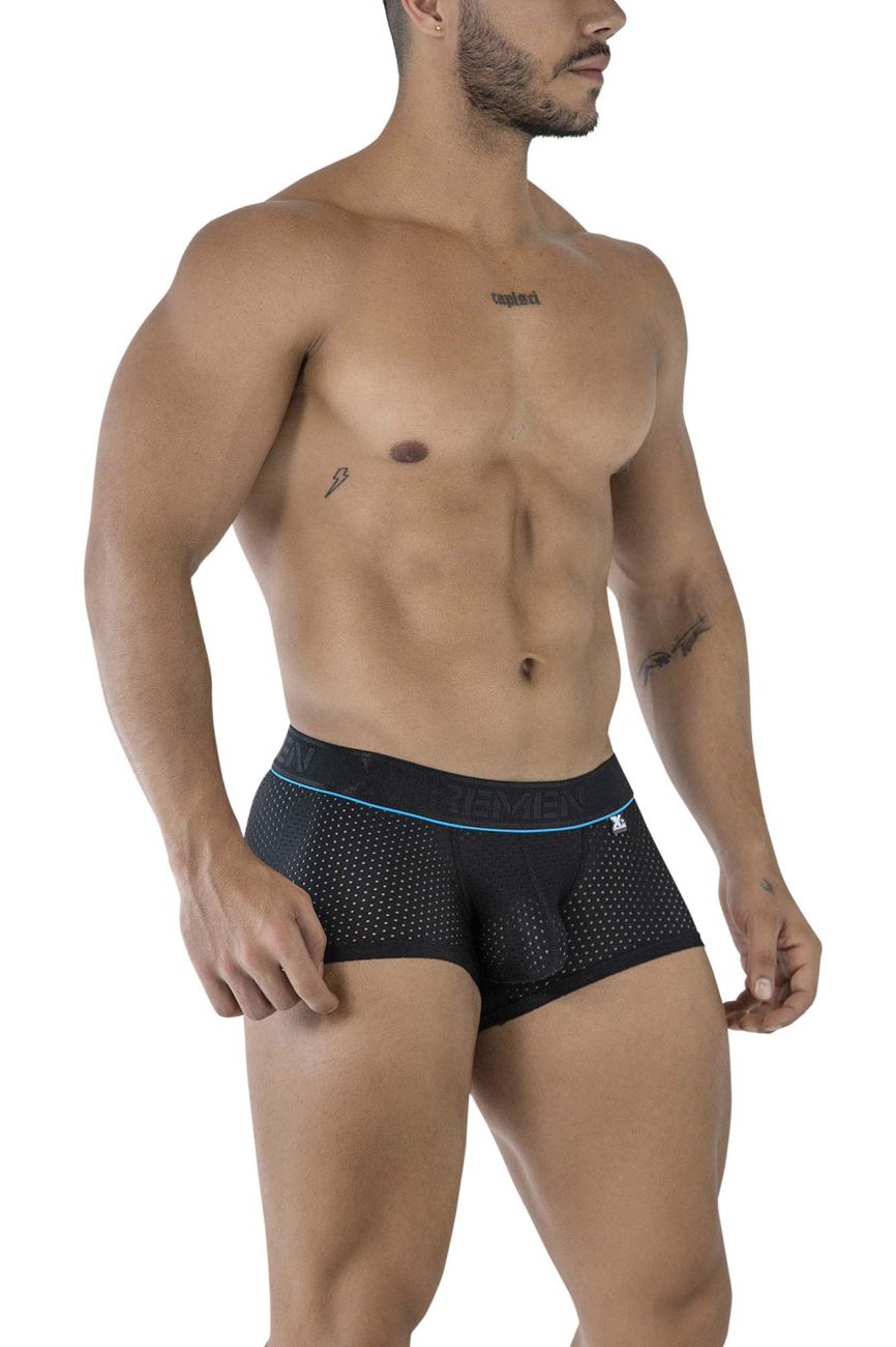Black Xtremen microfiber trunk by CITYBOYZ★USA, showcasing smooth fabric, comfortable fit, and sleek design.