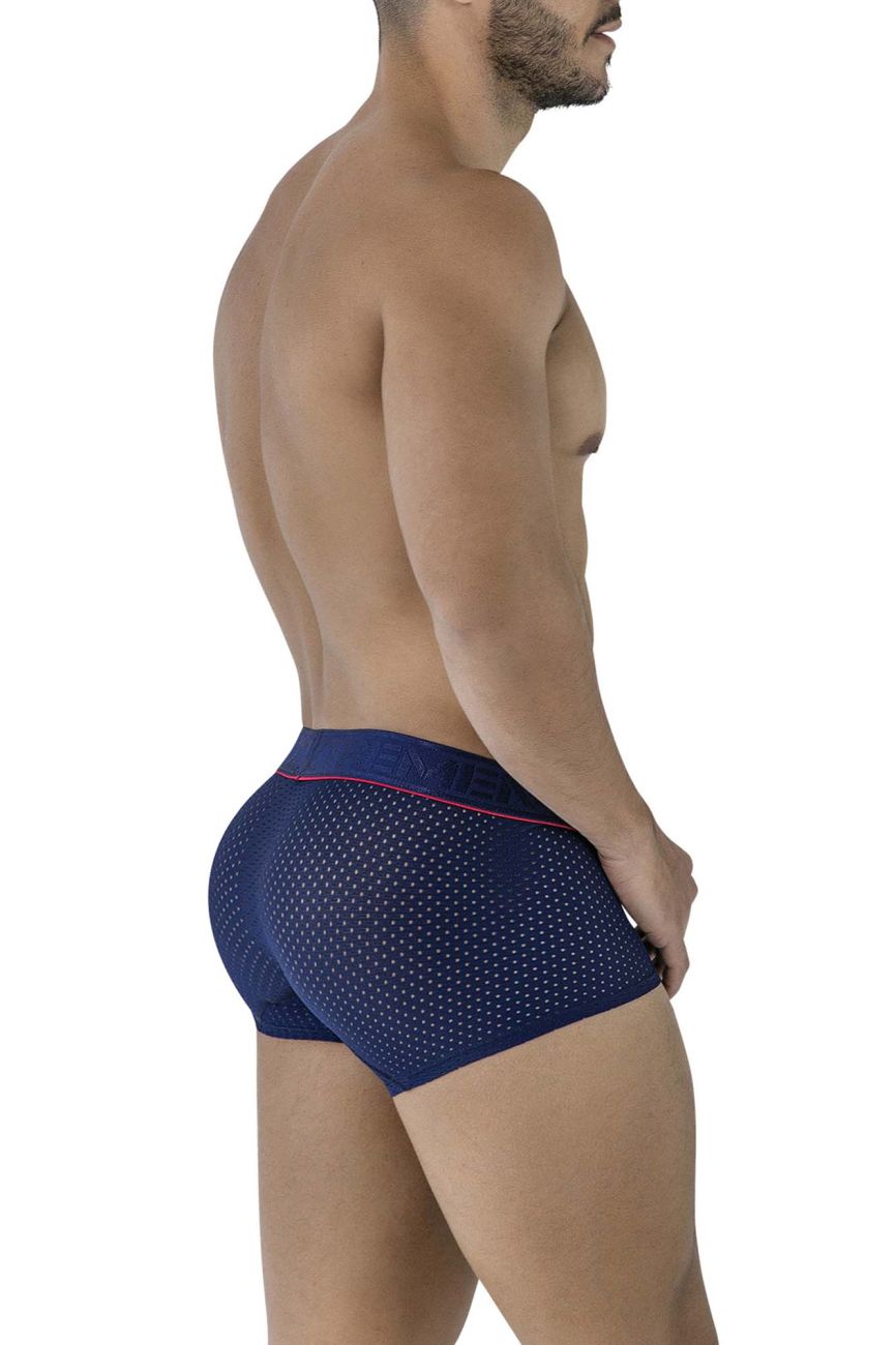 Navy blue Xtremen microfiber trunk by CITYBOYZ★USA, featuring a snug fit and smooth fabric for premium comfort.