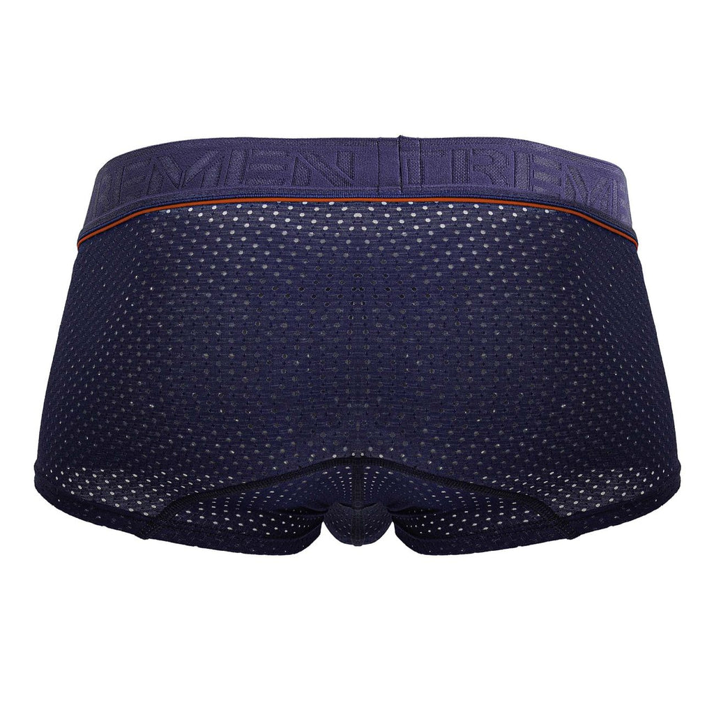 Navy Xtremen microfiber trunk by CITYBOYZ USA with smooth fabric and comfortable fit, displayed on a white background.