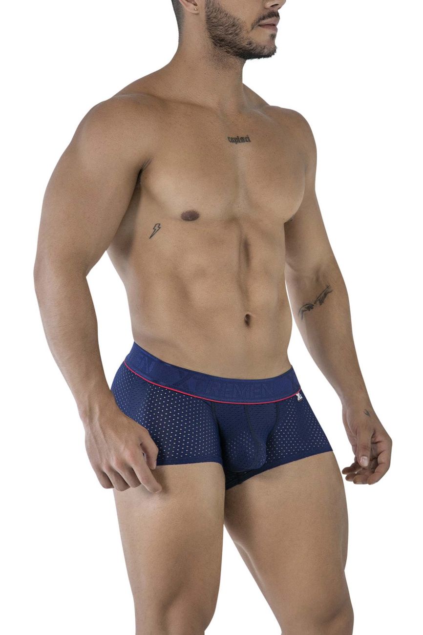 Navy blue Xtremen microfiber trunk by CITYBOYZ USA with a snug fit, soft waistband, and sleek design for everyday comfort.