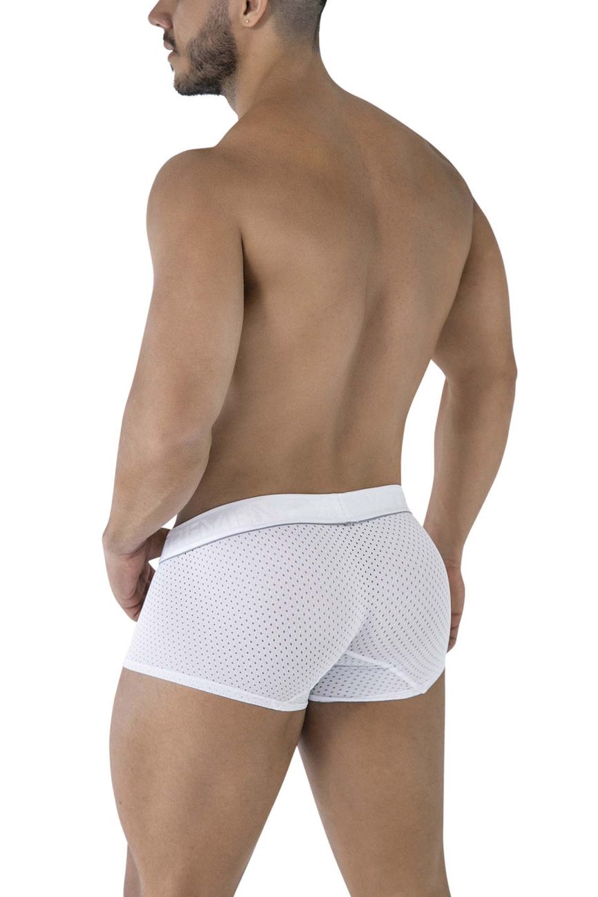 White Xtremen microfiber trunk by CITYBOYZ★USA, showcasing a comfortable, form-fitting men's underwear design.