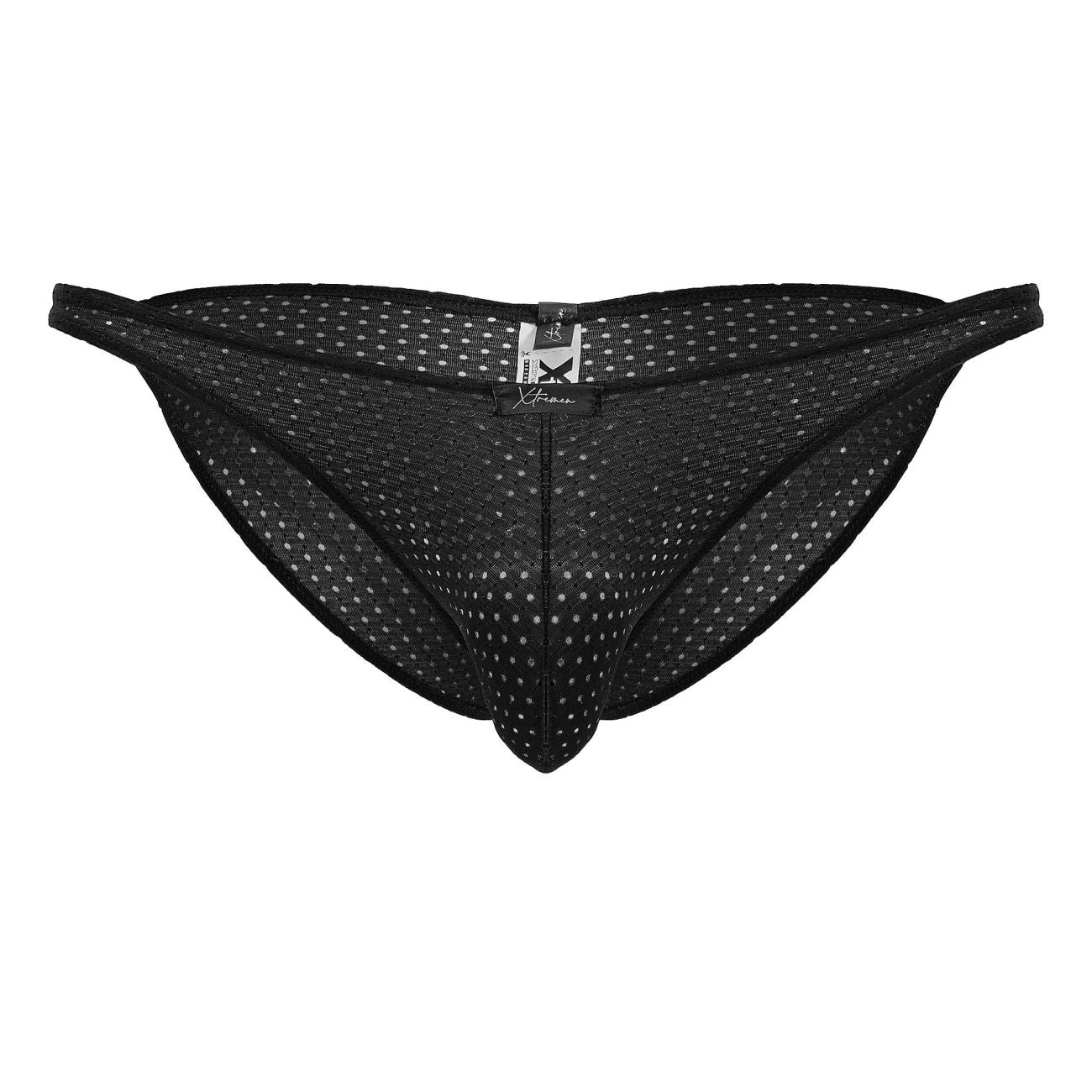 Black Xtremen microfiber bikini from CITYBOYZ USA featuring a sleek, stylish design and comfortable fit.