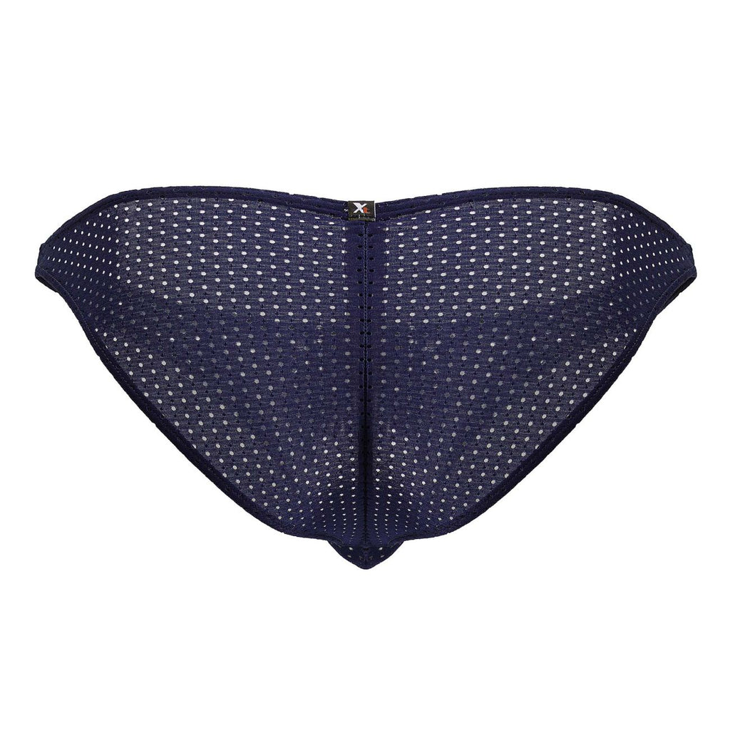 Dark blue CITYBOYZ★USA Xtremen microfiber bikini 91215B with stylish, comfortable design, shown on a model.