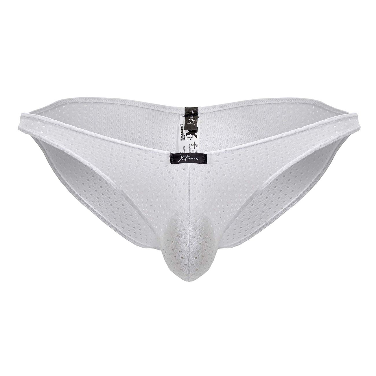 White Xtremen microfiber bikini from CITYBOYZ★USA with stylish design and comfortable fit, shown on a model.