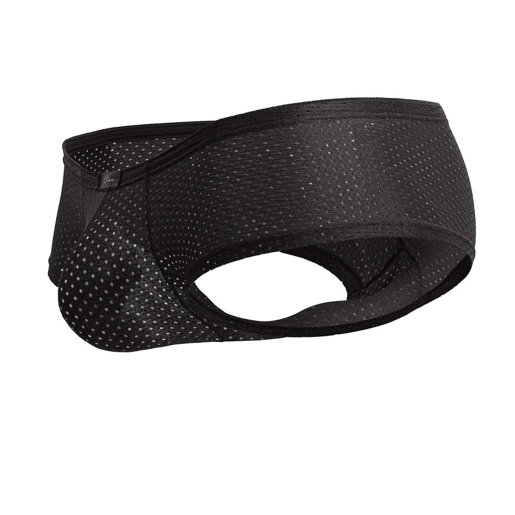 Black Xtremen microfiber trunk by CITYBOYZ★USA, showcasing a snug fit and smooth fabric for premium comfort.