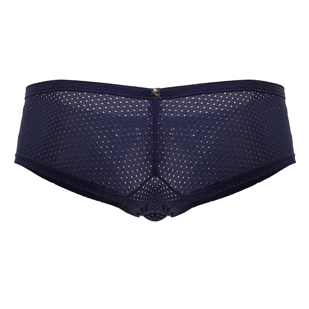 Dark blue Xtremen microfiber trunk by CITYBOYZ★USA, showcasing a snug fit and smooth, premium fabric.