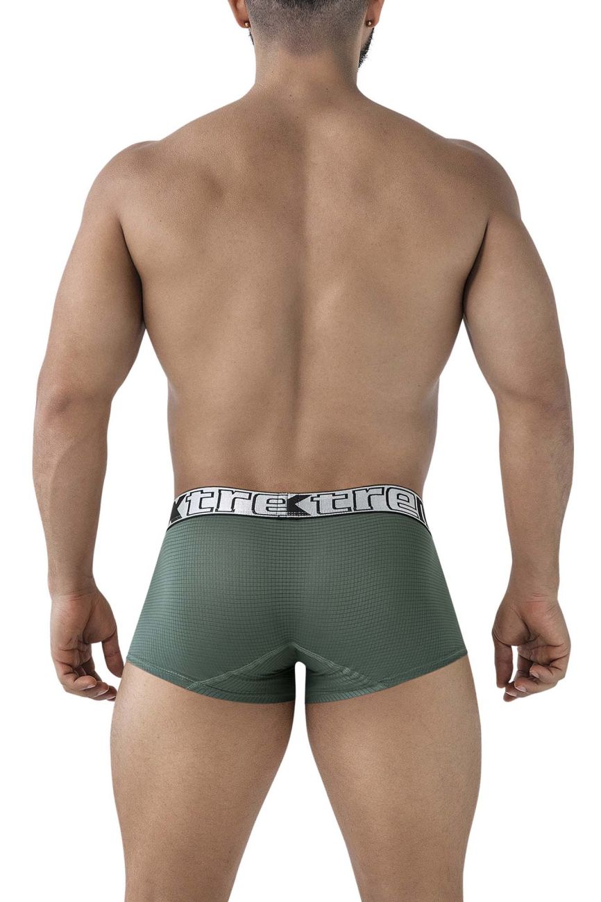 Green Xtremen microfiber trunk by CITYBOYZ★USA displayed on a neutral background, highlighting the sleek fit and soft fabric.
