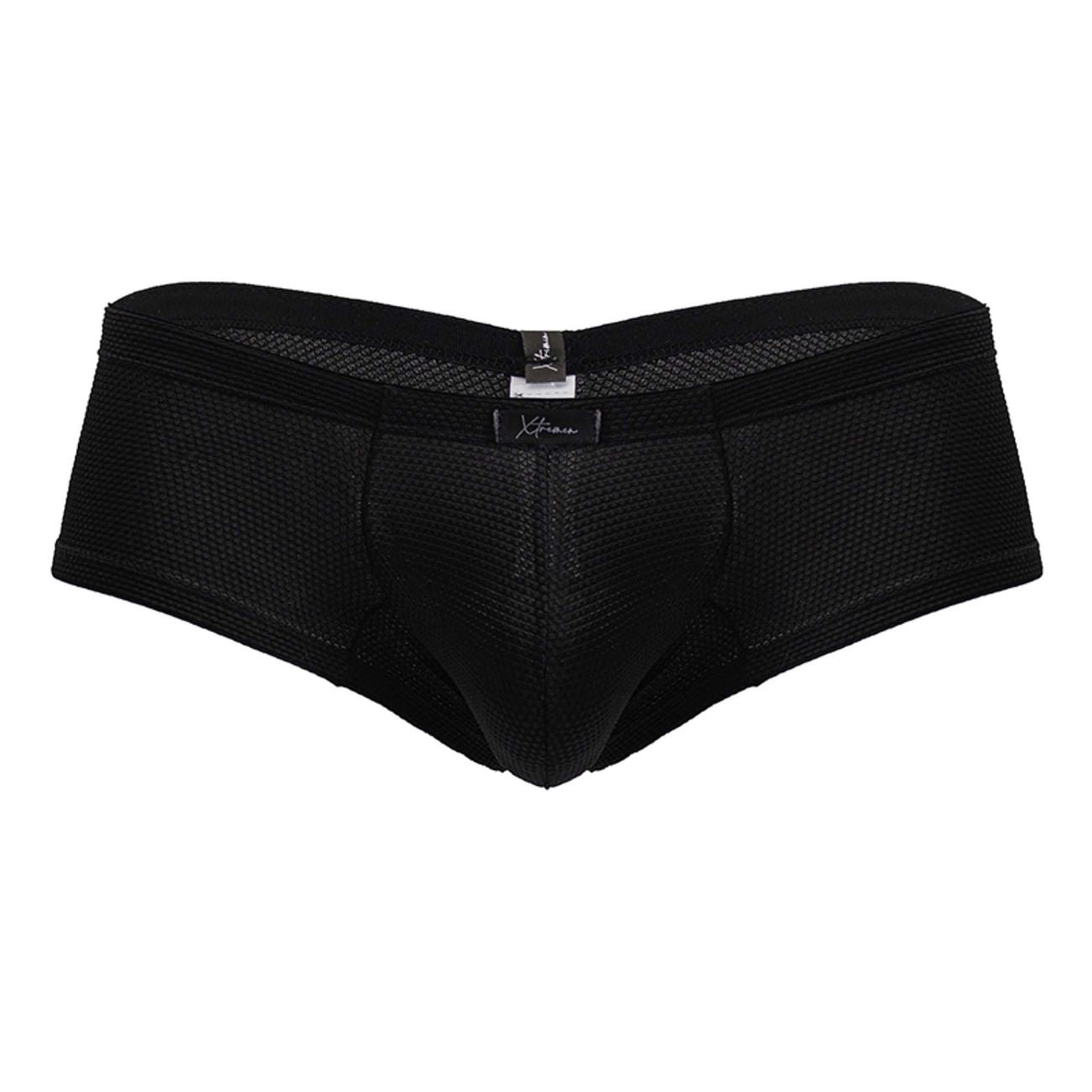 Black Xtremen microfiber trunk by CITYBOYZ★USA, featuring a snug fit and smooth fabric for comfortable everyday wear.