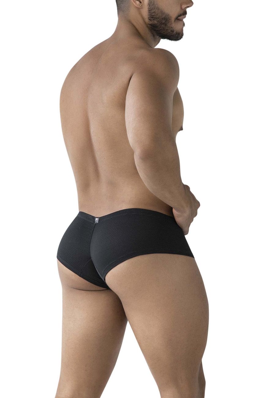 Black Xtremen microfiber trunk from CITYBOYZ★USA, showcasing smooth fabric and comfortable fit, designed for everyday style.