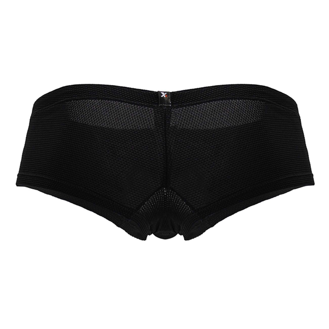 Black Xtremen microfiber trunk by CITYBOYZ★USA, showing a snug fit with smooth fabric and modern style.