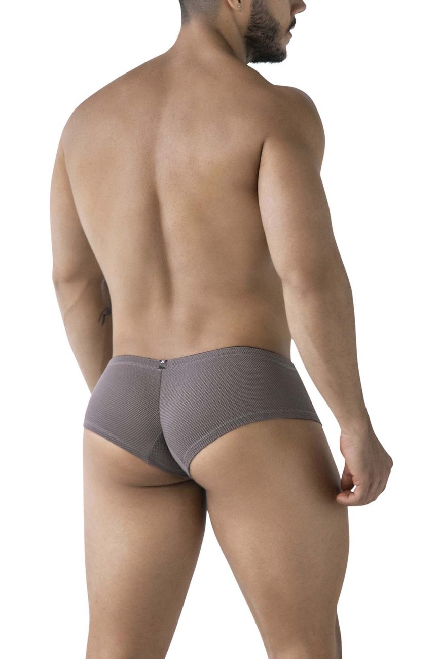 Gray Xtremen microfiber trunk by CITYBOYZ★USA featuring a snug fit and smooth fabric for comfort and style.