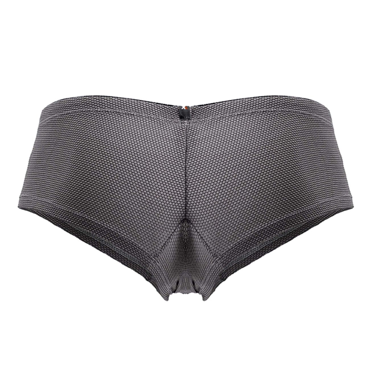 Gray Xtremen microfiber trunks by CITYBOYZ★USA, featuring a snug fit and smooth fabric for comfort and style.