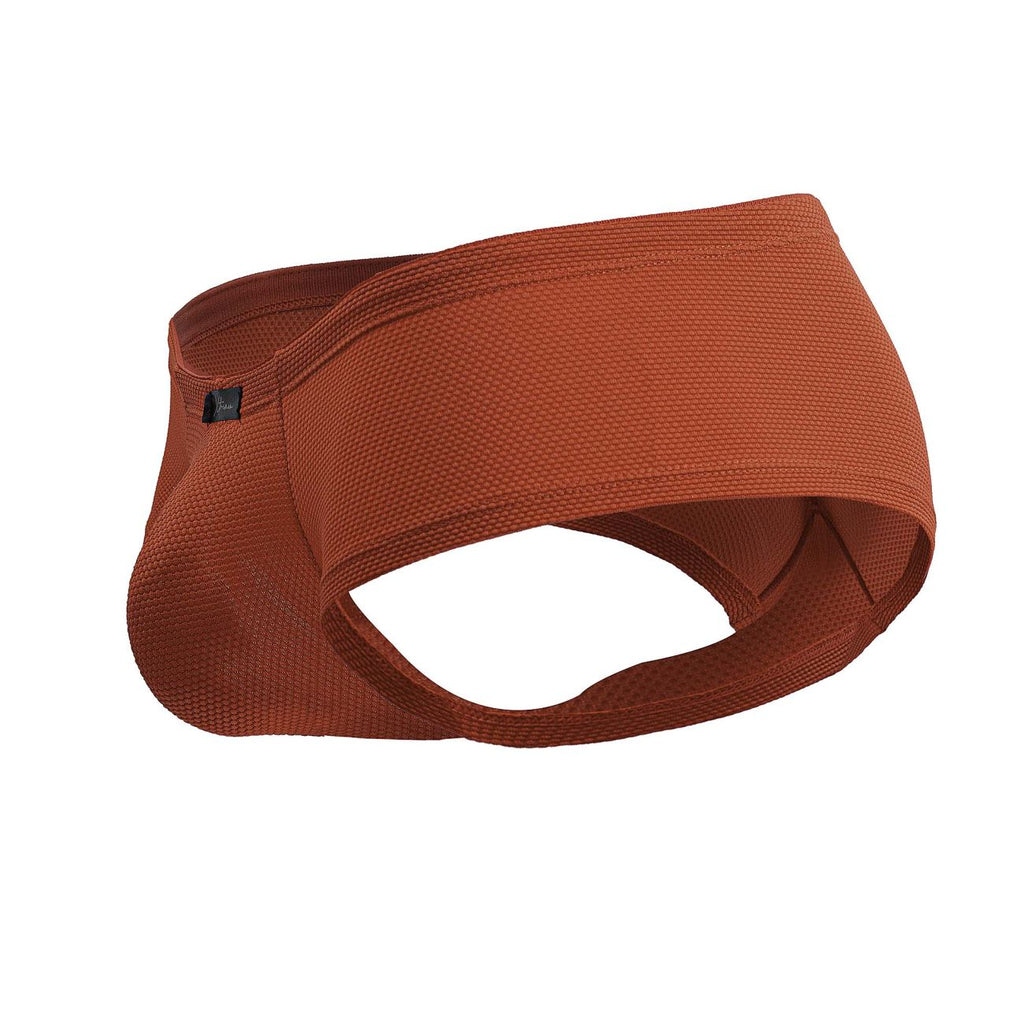 Red Xtremen microfiber trunk by CITYBOYZ USA, showcasing comfortable fit and stylish design on a smooth fabric background.