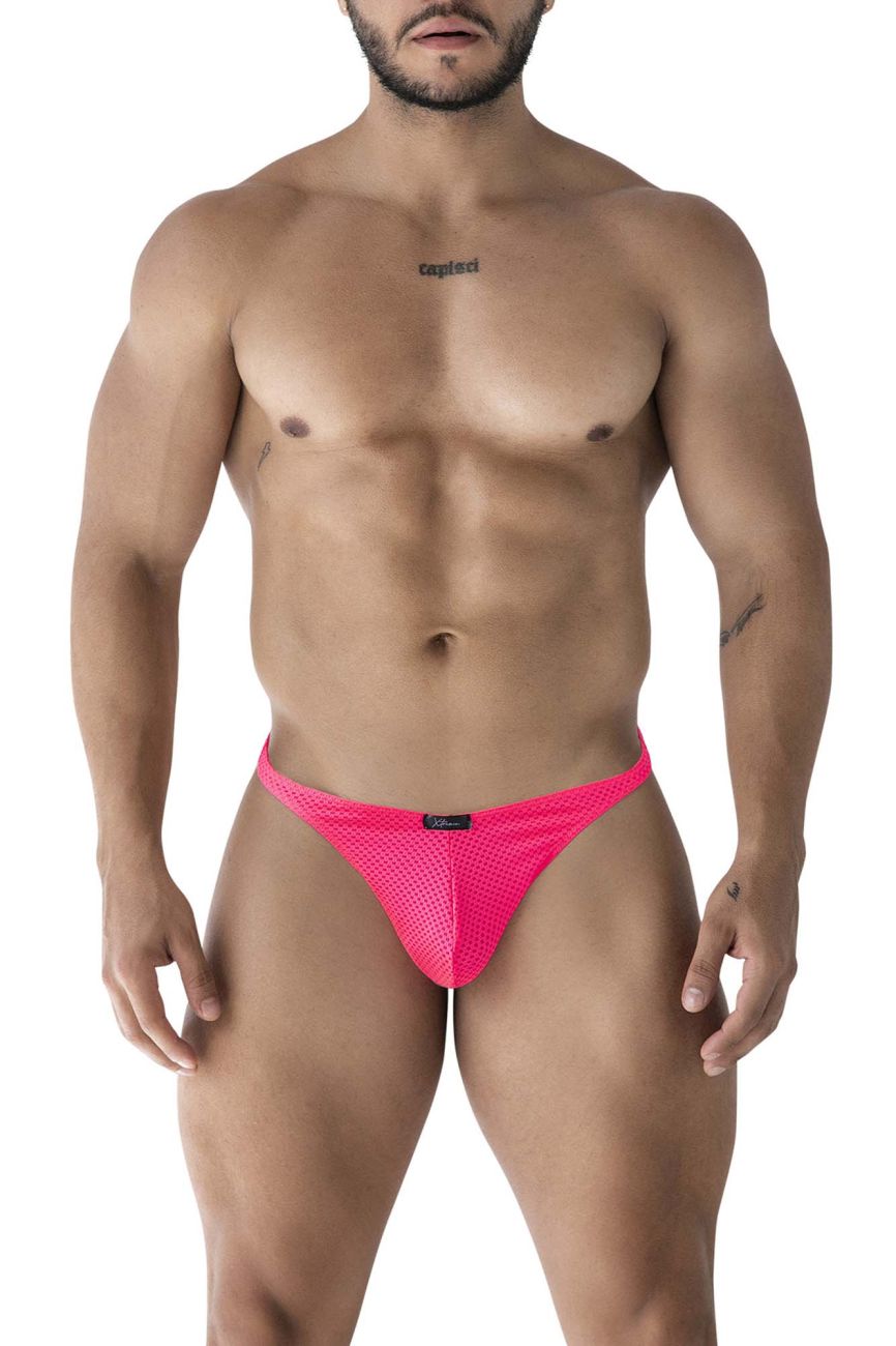 Fuchsia Xtremen microfiber men's thong by CITYBOYZ★USA, showing the sleek, fitted design and smooth fabric.