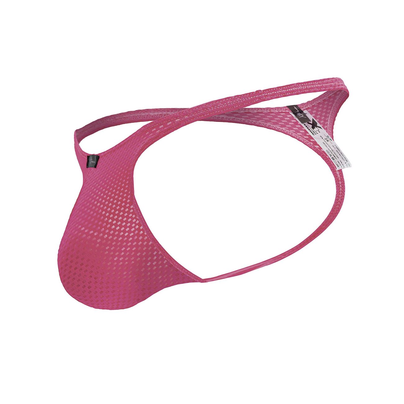 Fuchsia Xtremen microfiber men's thong by CITYBOYZ USA, showing the sleek, fitted design with thin straps on a plain background.