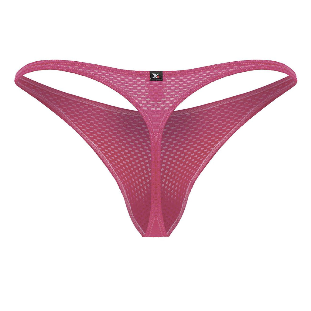 Fuchsia Xtremen men's microfiber thong by CITYBOYZ★USA, featuring a sleek, minimal design with thin side straps and a comfortable fit.
