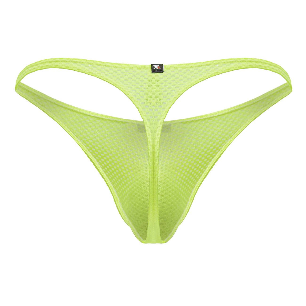 Neon green Xtremen microfiber men's thong by CITYBOYZ★USA, featuring a sleek, comfortable design with minimal coverage.