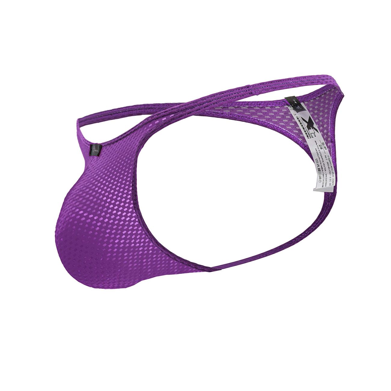 Purple Xtremen microfiber thong by CITYBOYZ★USA, men's fashion underwear, showing a sleek, fitted design with minimal coverage.