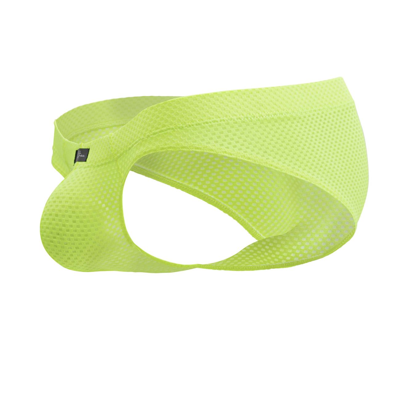 Bright neon green Xtremen microfiber brief by CITYBOYZ★USA, showing the snug fit and smooth fabric design.