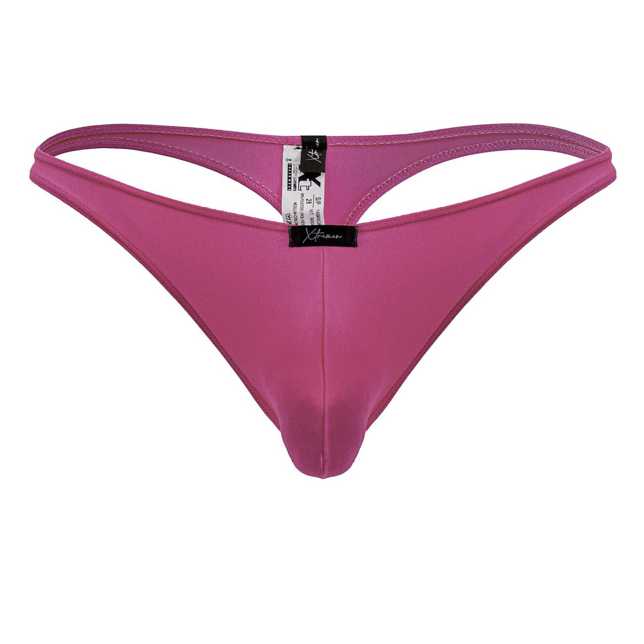 Fuchsia Xtremen microfiber thong by CITYBOYZ★USA, showing smooth fabric and minimal design on a plain background.