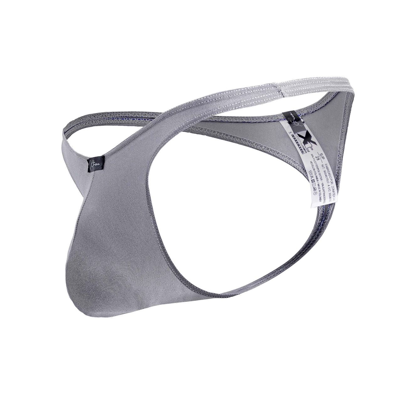 Gray Xtremen Microfiber Thong by CITYBOYZ★USA with sleek microfiber fabric and minimal design.