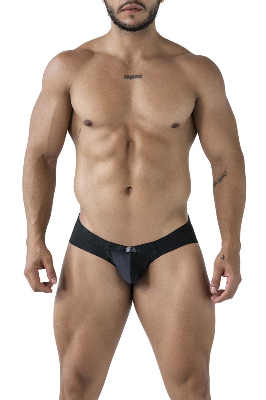 Black Xtremen microfiber brief by CITYBOYZ★USA, featuring smooth fabric and a comfortable fit.