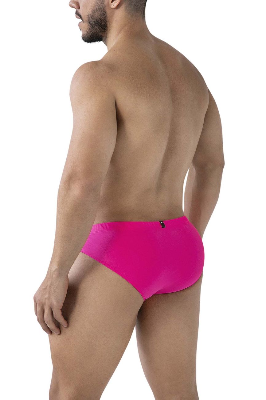 Fuchsia Xtremen microfiber brief by CITYBOYZ USA featuring smooth, form-fitting fabric and comfortable waistband.