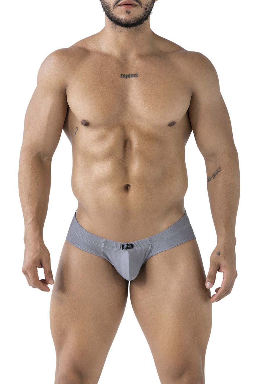 Gray Xtremen Microfiber Brief 91233 by CITYBOYZ★USA, featuring smooth microfiber fabric and a comfortable fit.