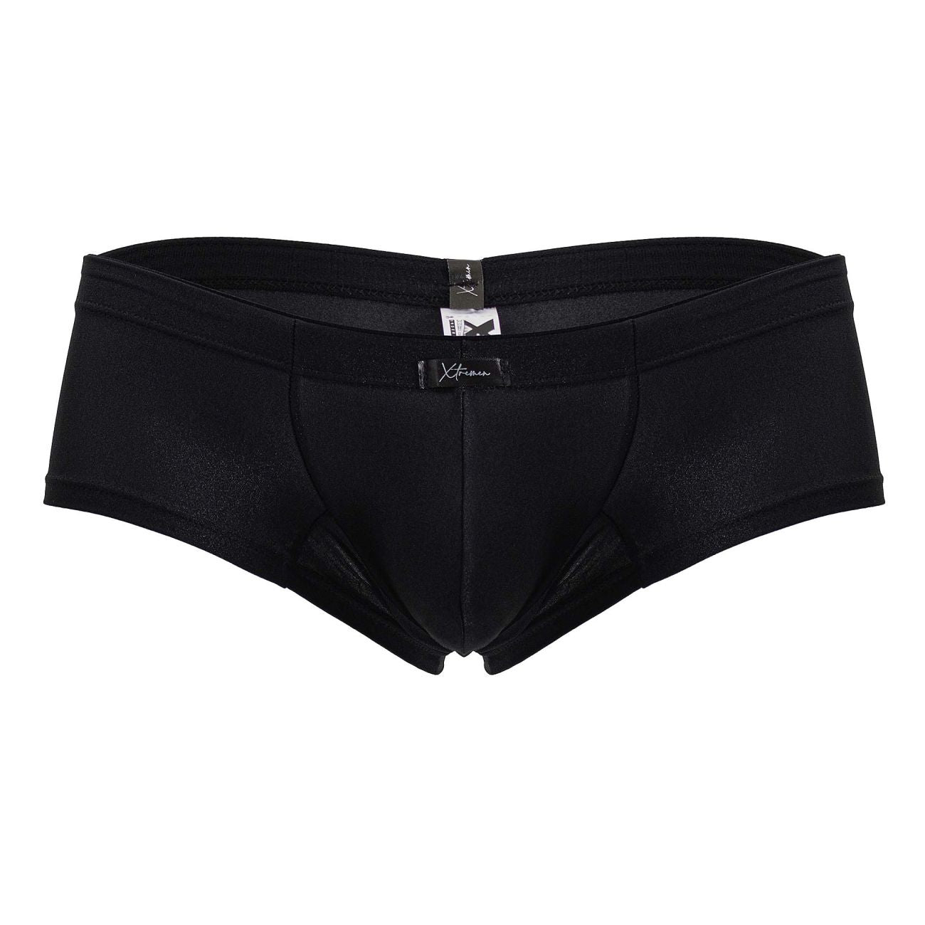 Black Xtremen microfiber brief by CITYBOYZ USA, featuring a snug fit and smooth fabric for comfort and style.