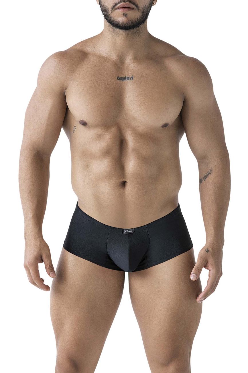 Black Xtremen Microfiber Brief 91234 from CITYBOYZ★USA, shown on a white background with elastic waistband and smooth microfiber fabric.