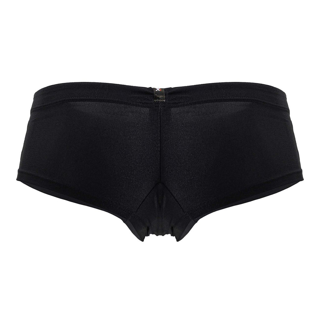 Black Xtremen microfiber brief by CITYBOYZ USA featuring a snug fit and comfortable waistband, displayed on a neutral background.