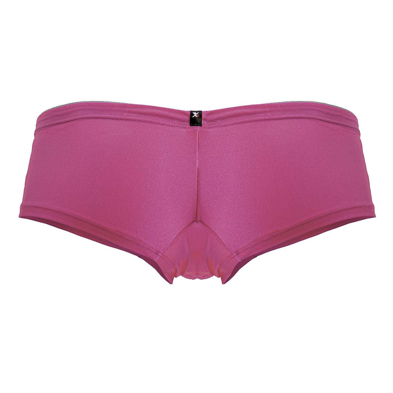 Fuchsia Xtremen microfiber briefs by CITYBOYZ★USA with a comfortable fit and smooth fabric, showcased on a model.
