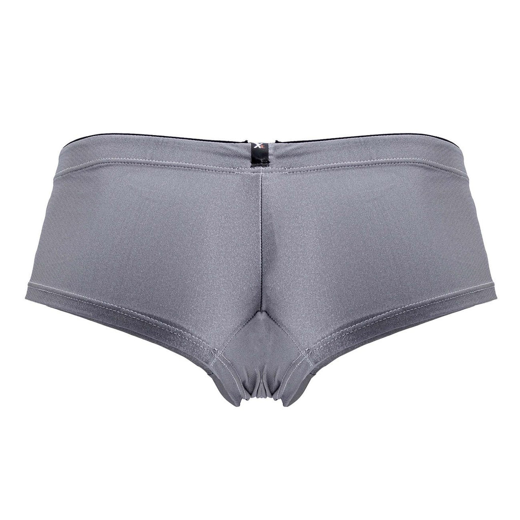 Gray Xtremen Microfiber Brief 91234 by CITYBOYZ★USA, showing a close-up of the sleek, comfortable men's underwear with soft microfiber fabric.