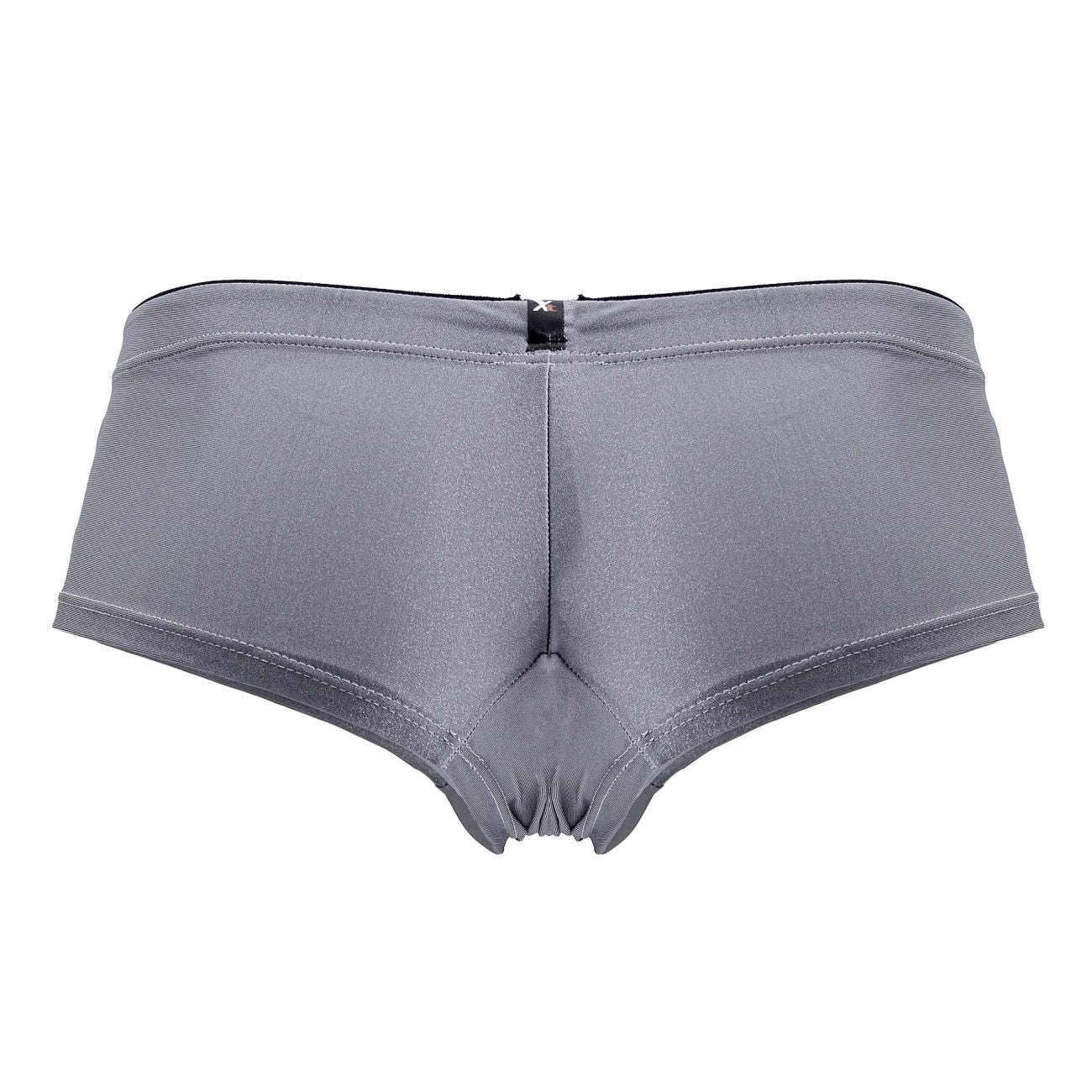 Gray Xtremen Microfiber Brief 91234 by CITYBOYZ★USA, showing a close-up of the sleek, comfortable men's underwear with soft microfiber fabric.