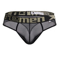 Black Xtremen Microfiber Trunk 91235 thong by CITYBOYZ★USA, shown in a close-up image highlighting the fabric and fit.