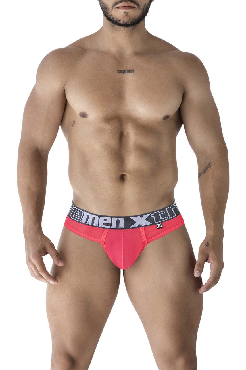 Fuchsia Xtremen Microfiber Trunk Thong by CITYBOYZ★USA, showcasing smooth microfiber fabric and comfortable fit.