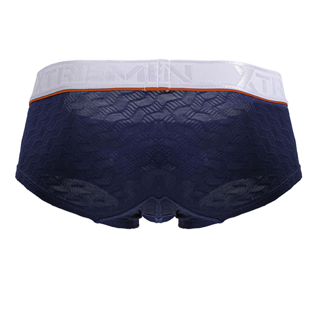 Dark blue Xtremen microfiber trunk by CITYBOYZ★USA, showing the snug fit and soft fabric design of the men's underwear.