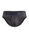 Gray Xtremen microfiber brief by CITYBOYZ★USA, showing a snug fit and smooth fabric design.