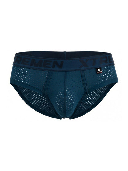CityBoyz USA Xtremen Microfiber Brief 91250 in petrol color, showing a close-up of the sleek, comfortable men's underwear.