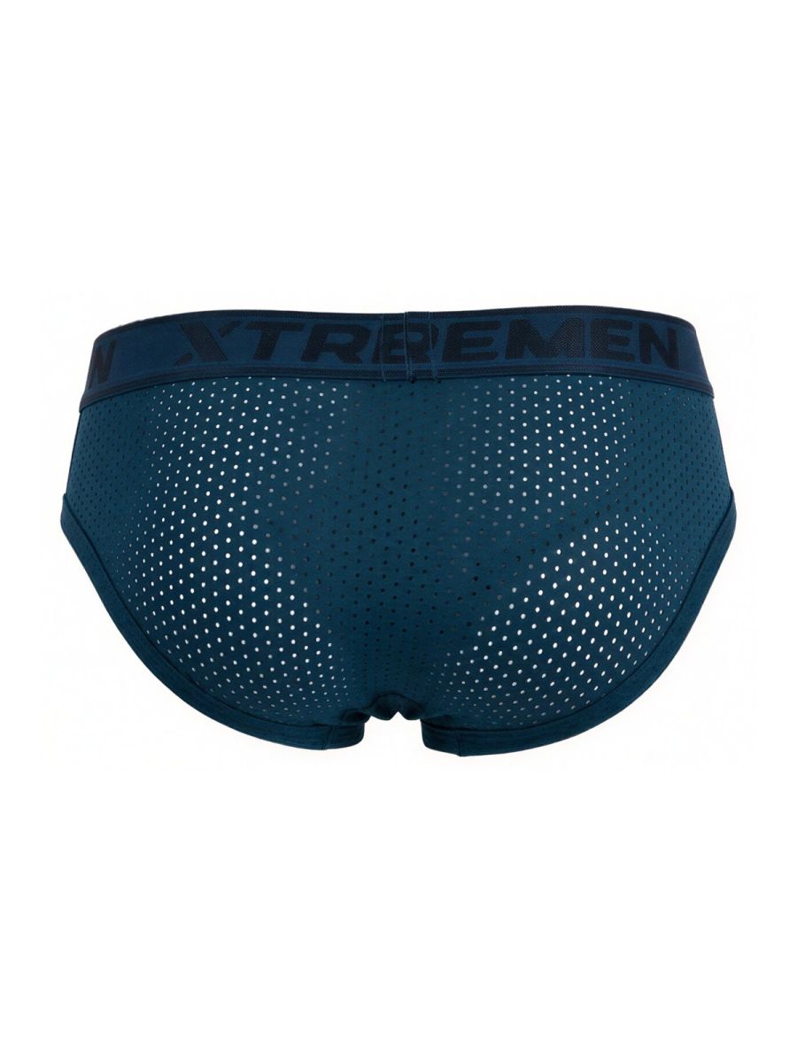 CityBoyz USA Xtremen microfiber brief in petrol blue, featuring a comfortable fit and sleek design.