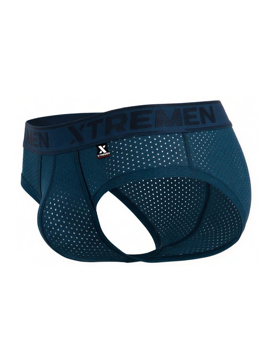 CityBoyz USA Xtremen Microfiber Brief 91250 in petrol color, close-up showing soft microfiber fabric and comfortable fit.