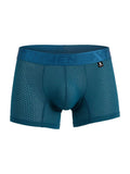 CityBoyz USA Xtremen microfiber mesh boxer brief in petrol color, showcasing a snug fit and breathable fabric.