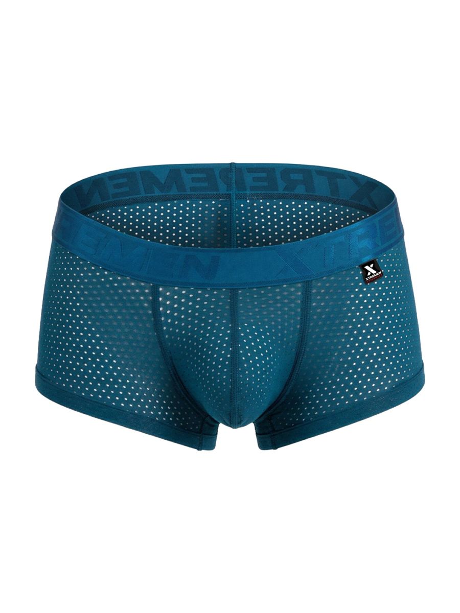 CityBOYZ USA Xtremen microfiber mesh trunk in petrol color, featuring breathable fabric and comfortable fit for everyday wear.