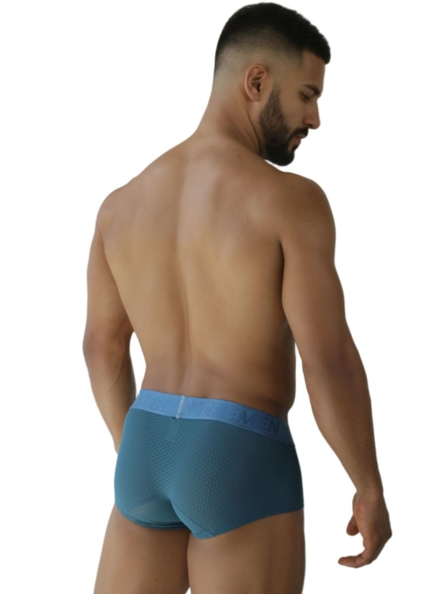 CityBoyz USA Xtremen microfiber mesh trunk in petrol color, featuring breathable fabric and snug fit for comfortable wear.