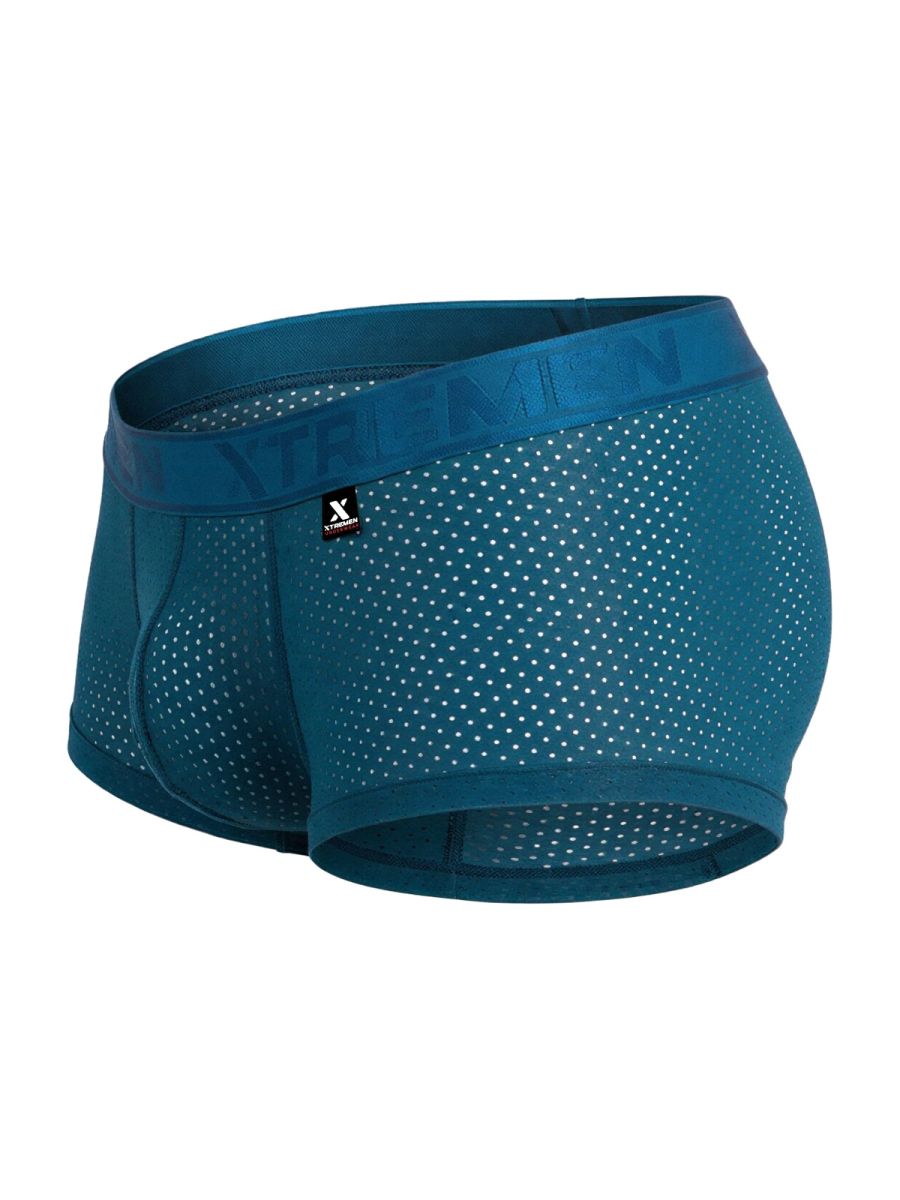 CityBOYZ USA Xtremen microfiber mesh trunk in petrol color, showing breathable fabric and comfortable fit design.