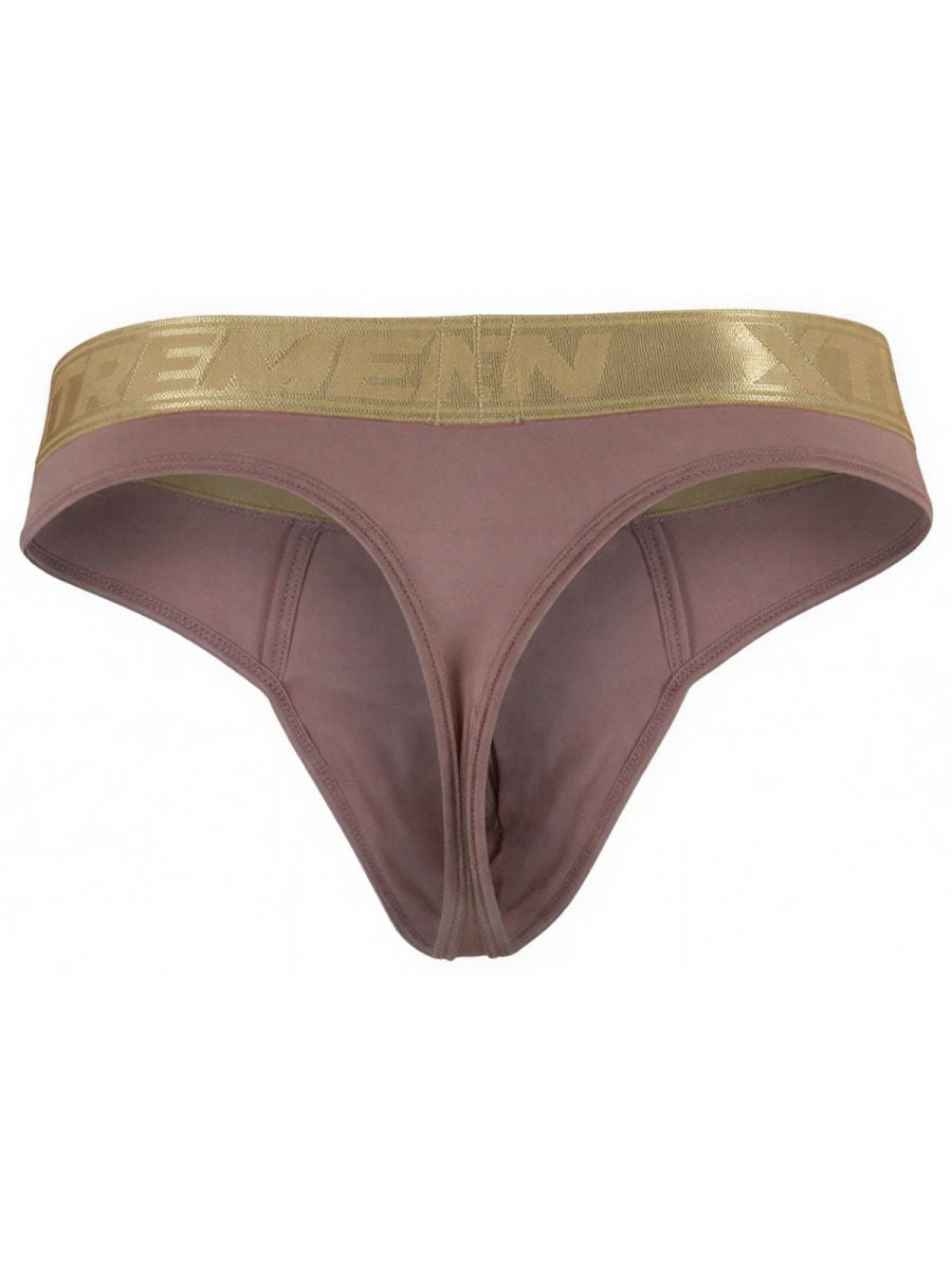 Cotton microfiber thong from CITYBOYZ★USA, in khaki color with sleek, minimal design and comfortable fit.