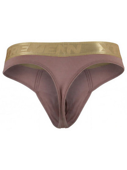 Cotton microfiber thong from CITYBOYZ★USA, in khaki color with sleek, minimal design and comfortable fit.